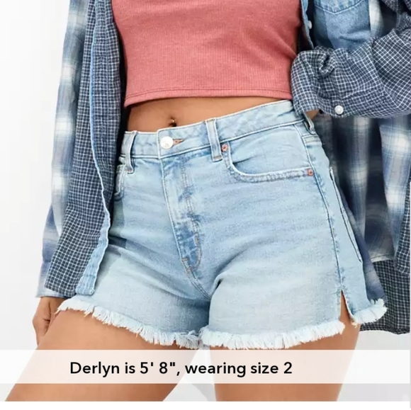 ISO Stretch Denim Mom Shorts - Picture 2 of 3